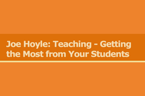Joe Hoyle’s Teaching Blog