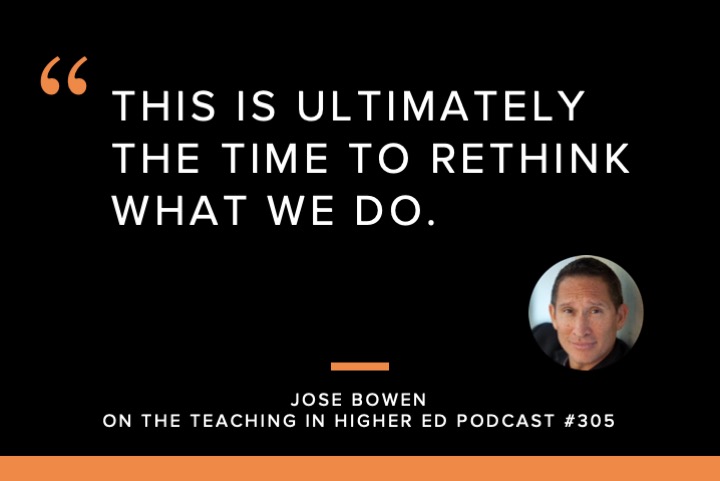 This is ultimately the time to rethink what we do.