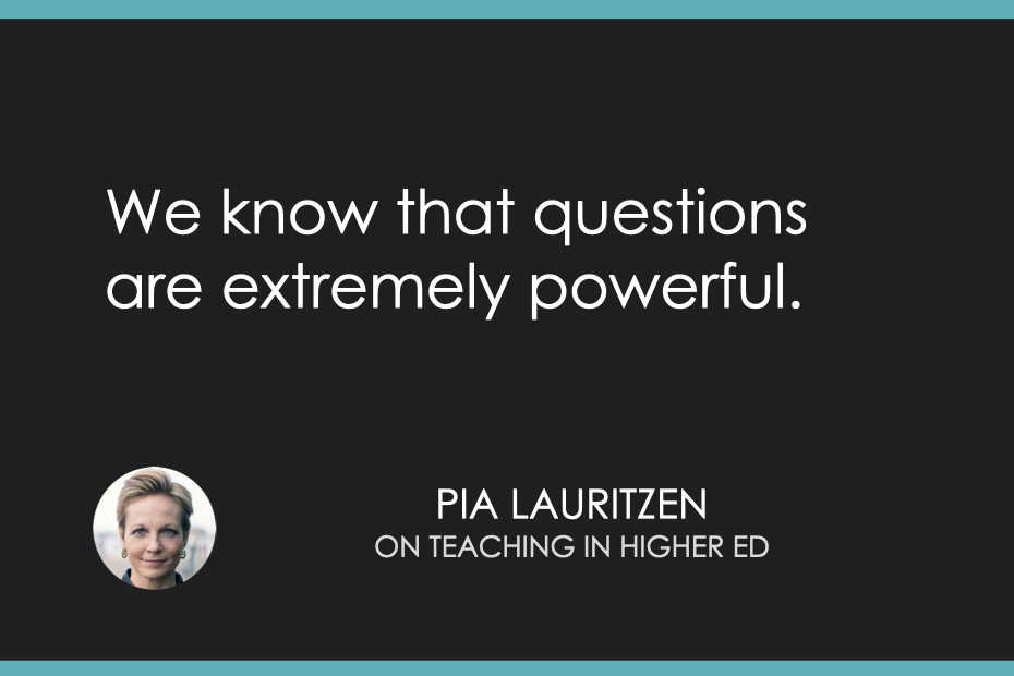 We know that questions are extremely powerful.